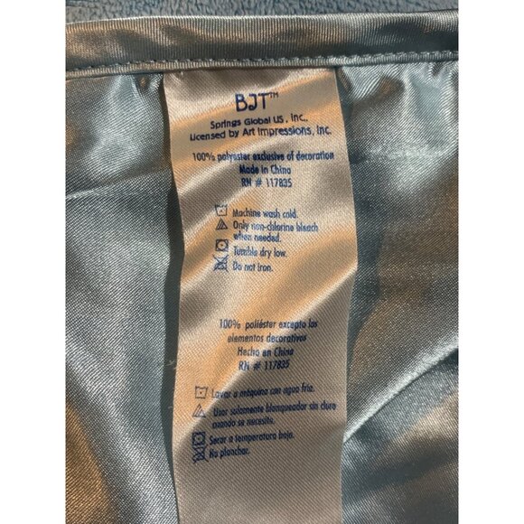 JBT Vintage Blue Baby Blanket With Teddy Bear Embroidery 30 x 40" - Picture 4 of 4